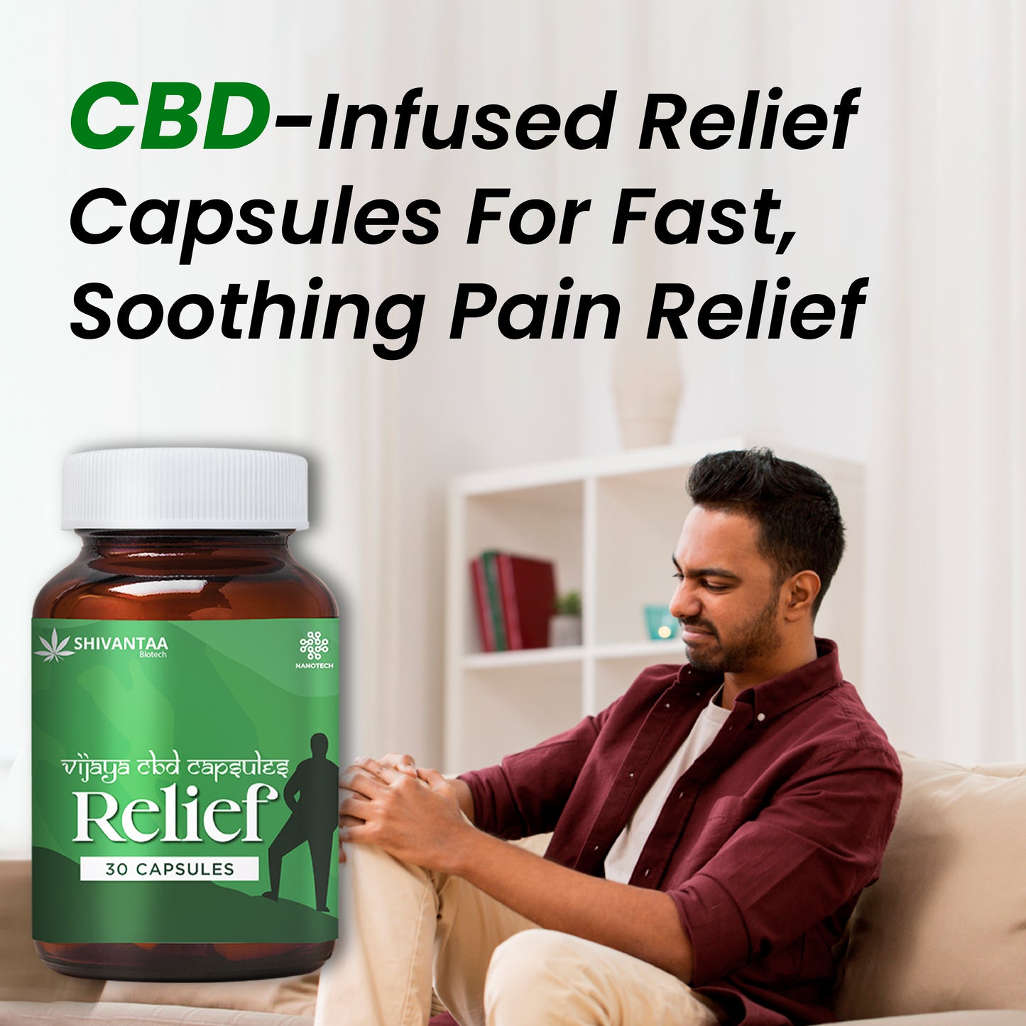 CBD Full Spectrum Relief Capsule | For Pain