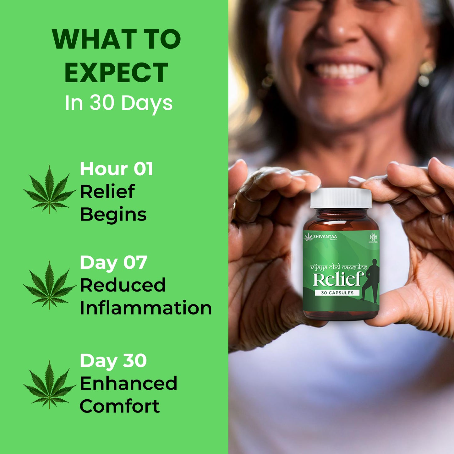 CBD Full Spectrum Relief Capsule | For Pain