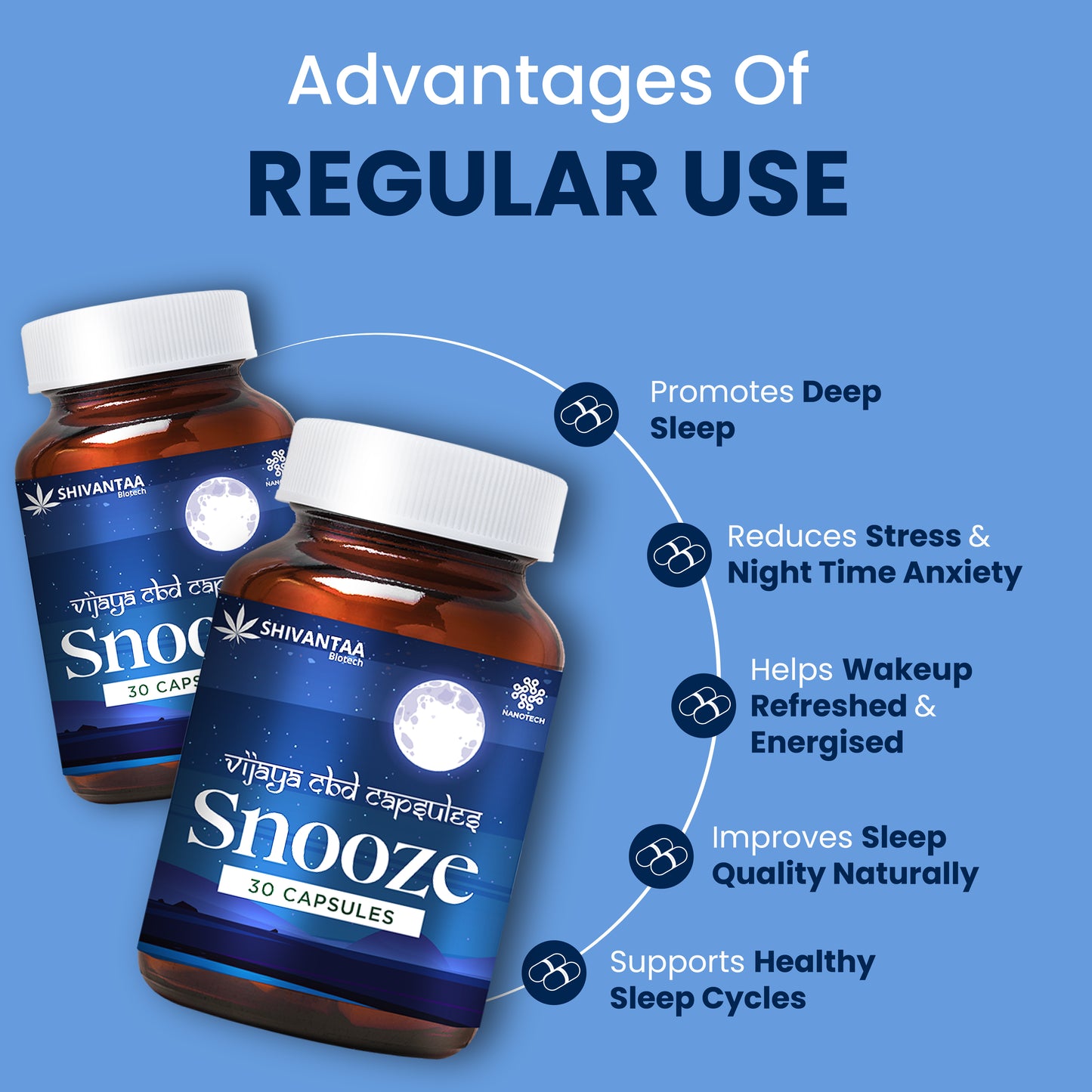 CBD Full Spectrum Snooze Capsule | For Sleep