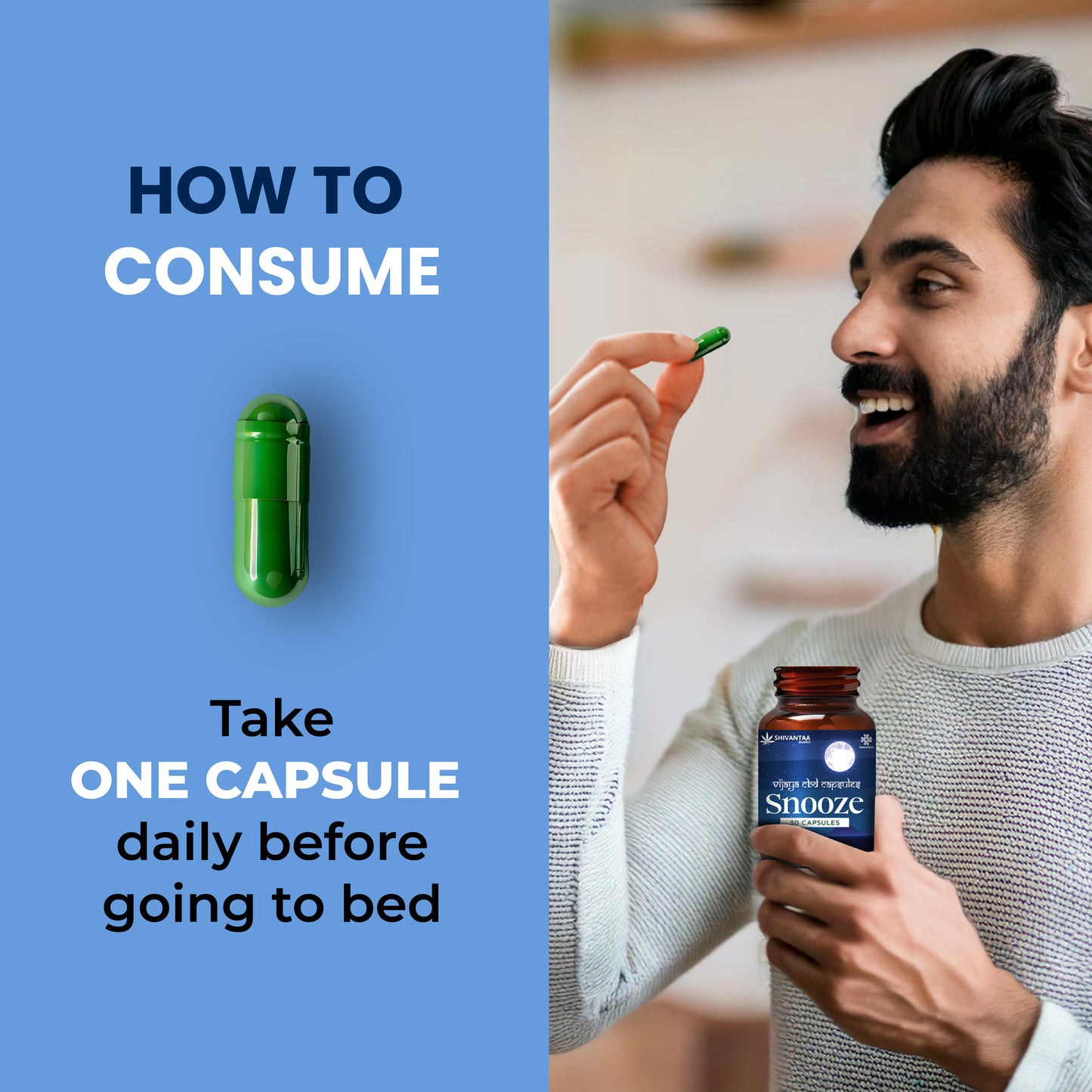 CBD Full Spectrum Snooze Capsule | For Sleep
