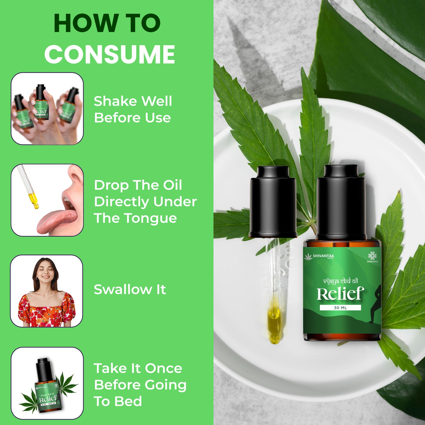CBD Full Spectrum Relief  Oil | For Pain