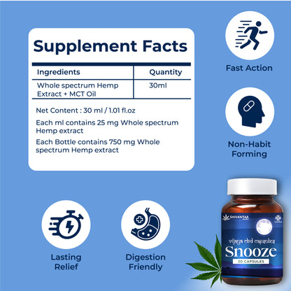 CBD Full Spectrum Snooze  Capsule | For Sleep