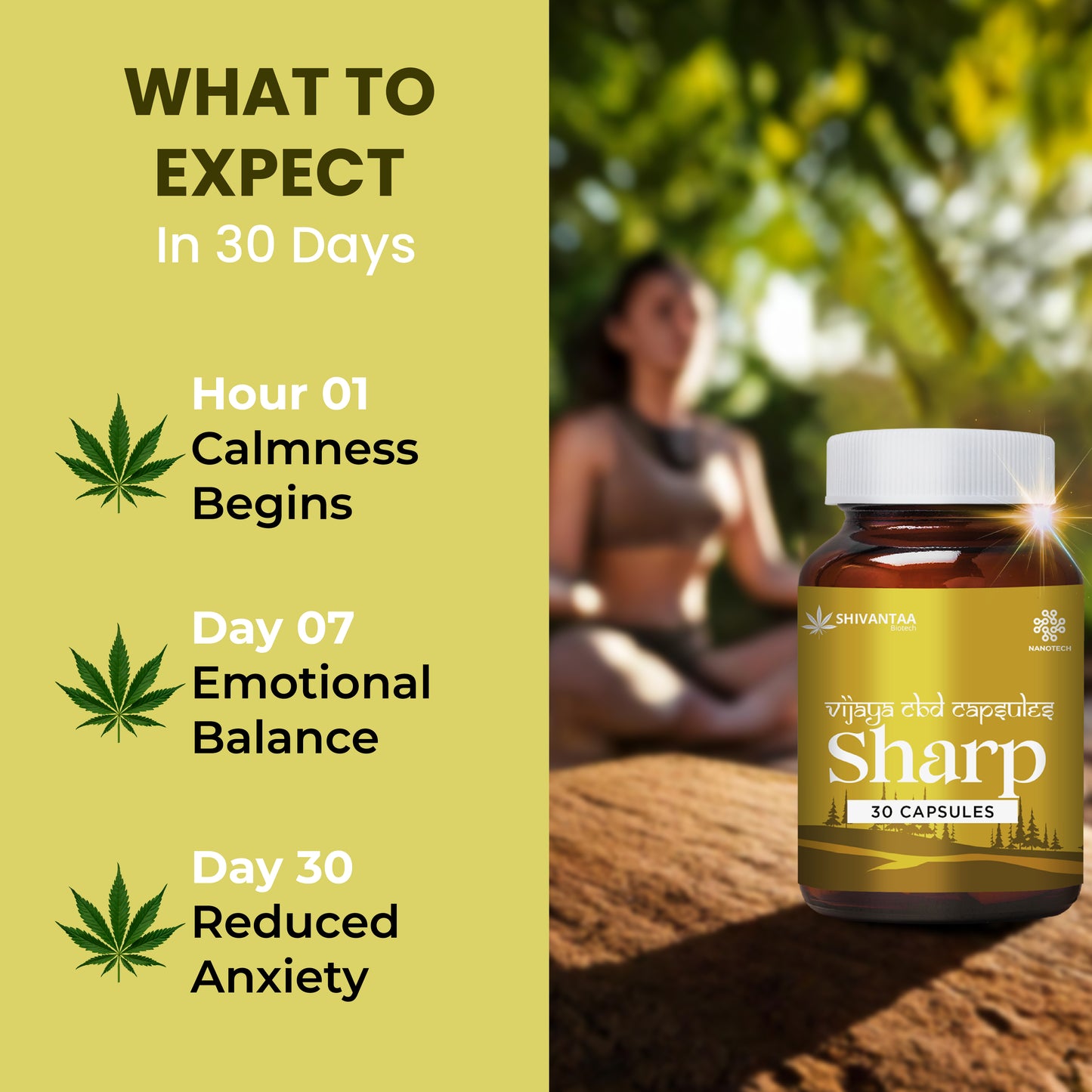CBD Full Spectrum Sharp  Capsule | For Stress