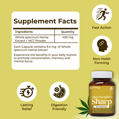 CBD Full Spectrum Sharp  Capsule | For Stress